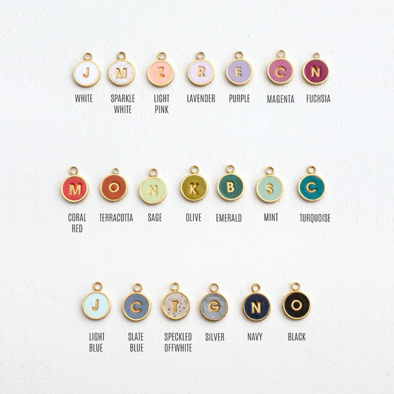stainless steel letter necklace