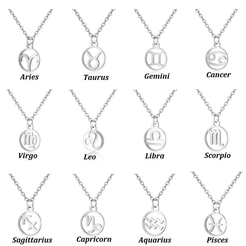 stainless steel constellations necklace