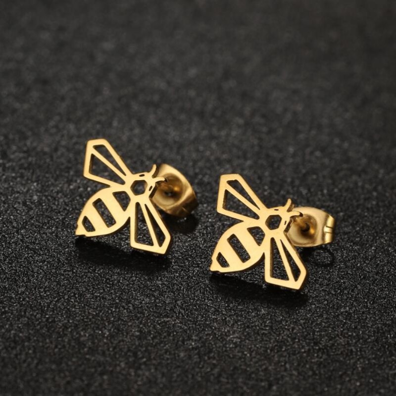 stainless steel animal earrings