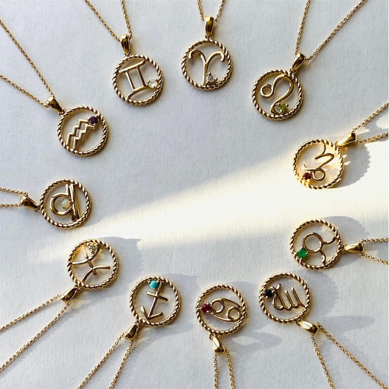 stainless steel  constellations necklace