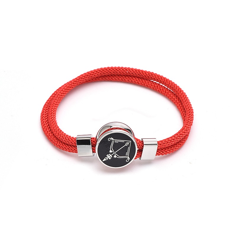 stainless steel constellation rope bracelet