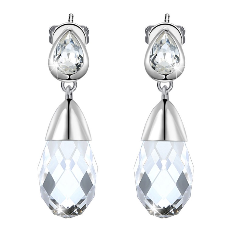925 silver earrings with swarovski element