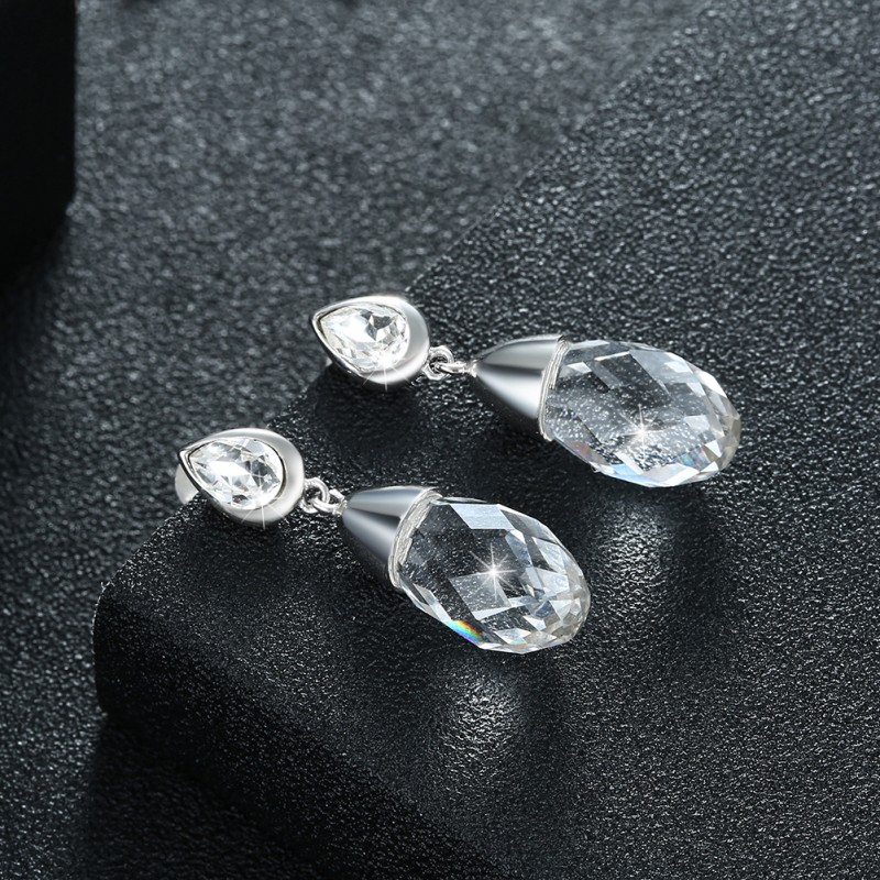 925 silver earrings with swarovski element