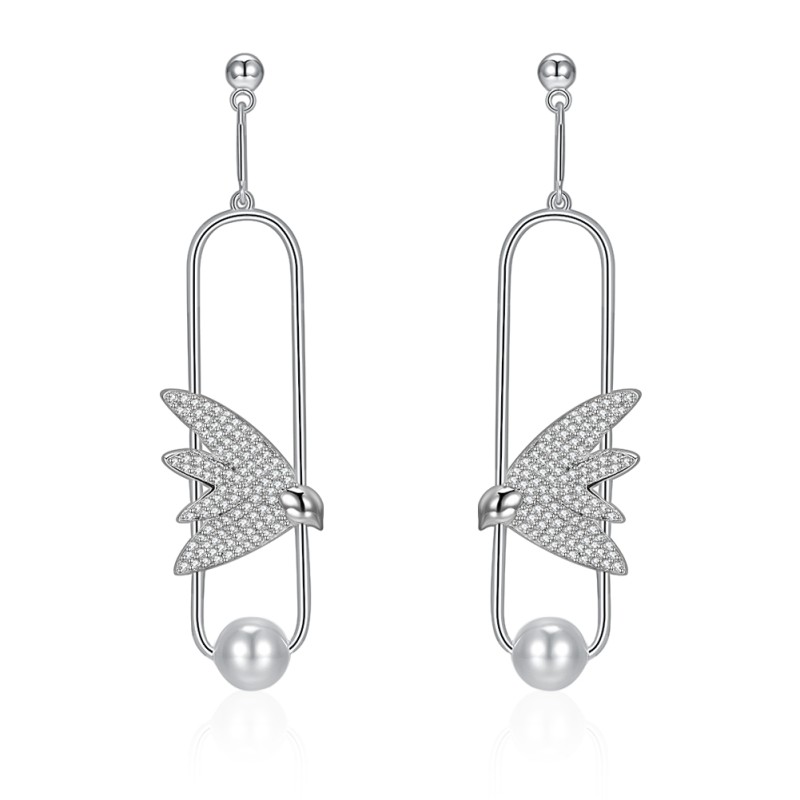 925 silver earrings jewelry with swarovski element