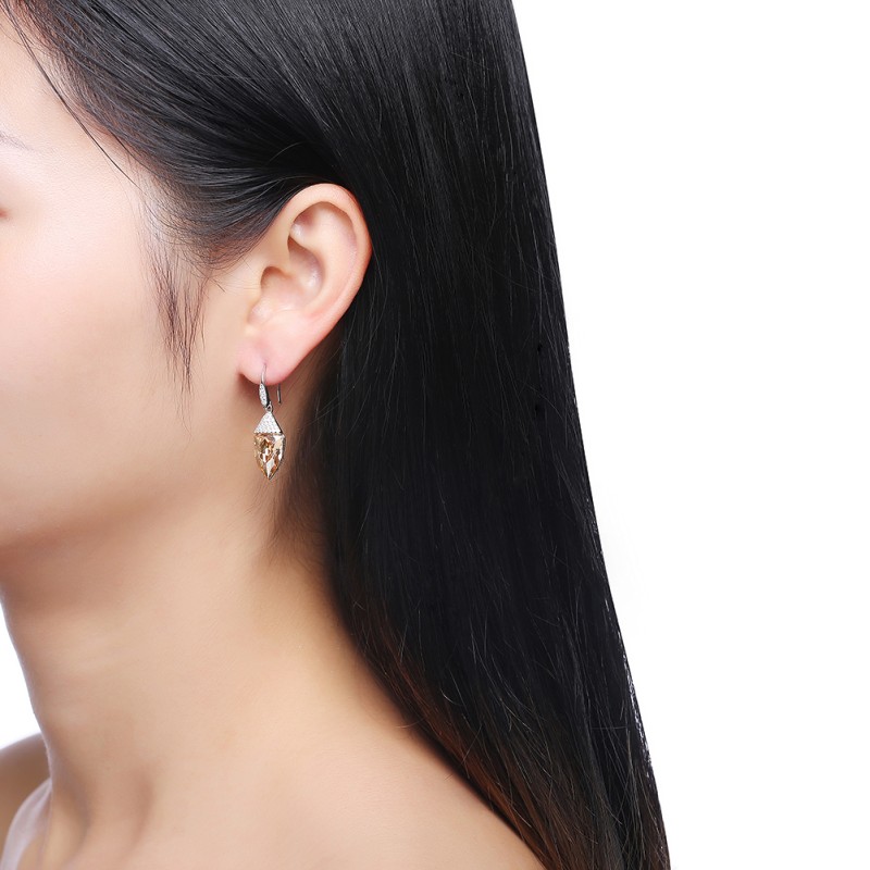 925 silver earrings jewelry with swarovski element
