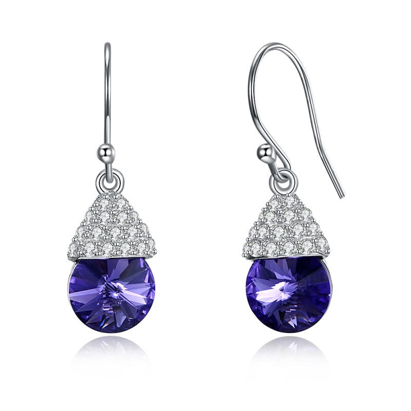 925 silver earrings jewelry with swarovski element