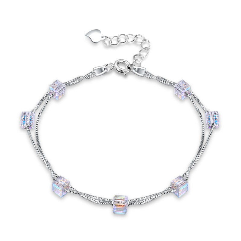 925 silver bracelet with swarovski element