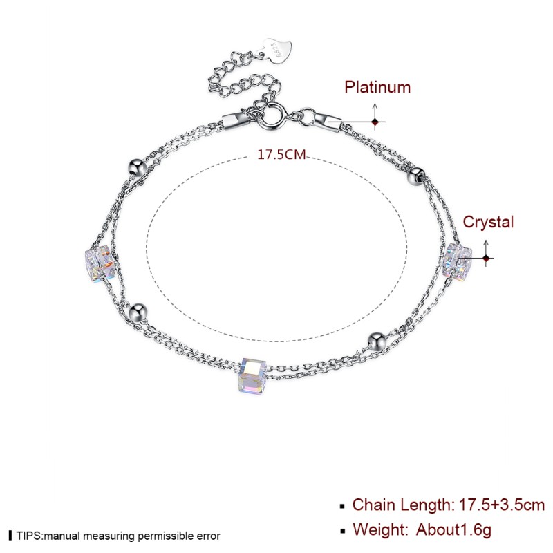 925 silver bracelet with swarovski element