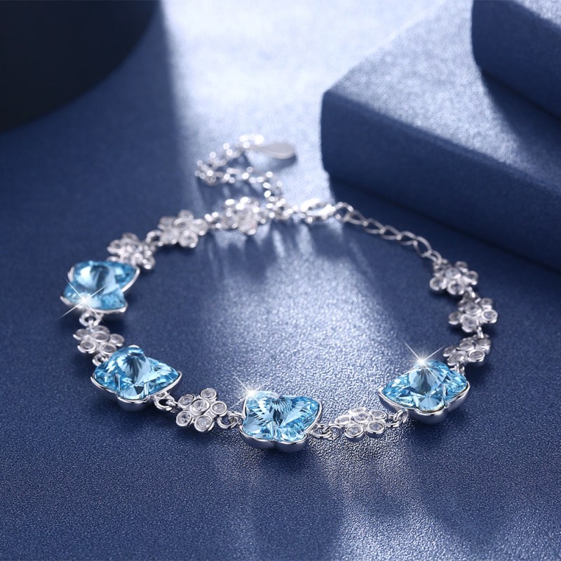 925 silver bracelet with swarovski element