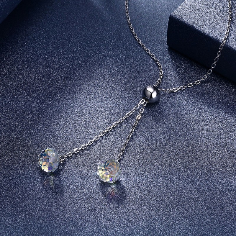 925 SILVER NECKLACE with swarovski element